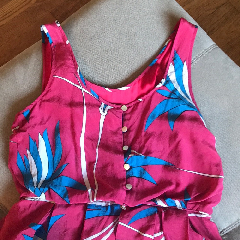 Anthropologie Sariah silk tiered dress